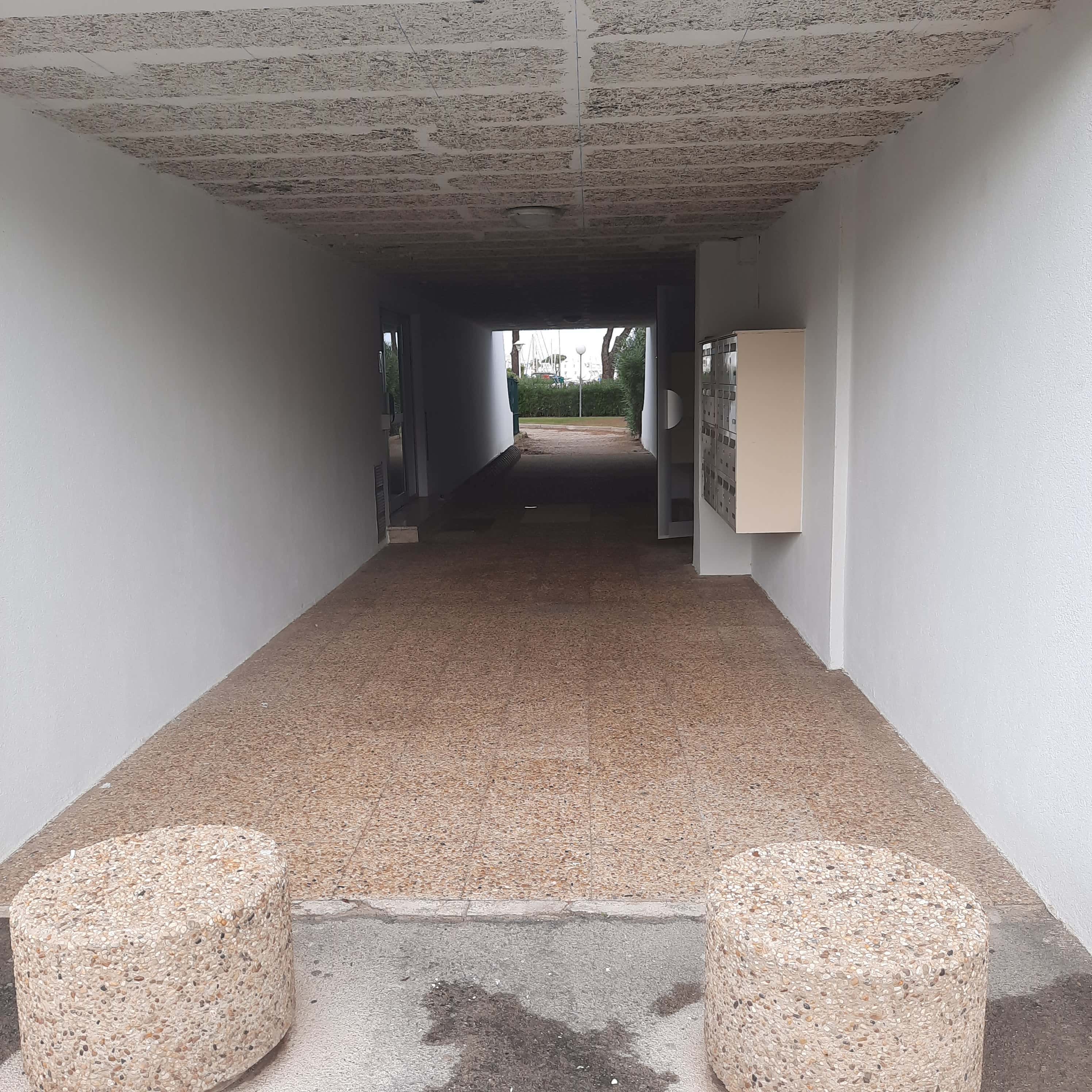 râtelier couvert de la résidence